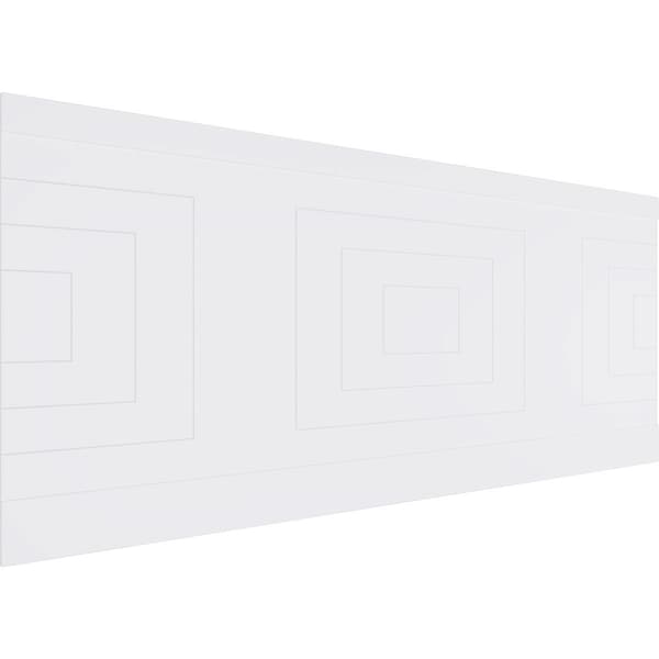 Ekena Millwork 40"H x 94 1/2"W Mid Century Modern PVC Wainscot Paneling Kit WPK40X94MCM - main